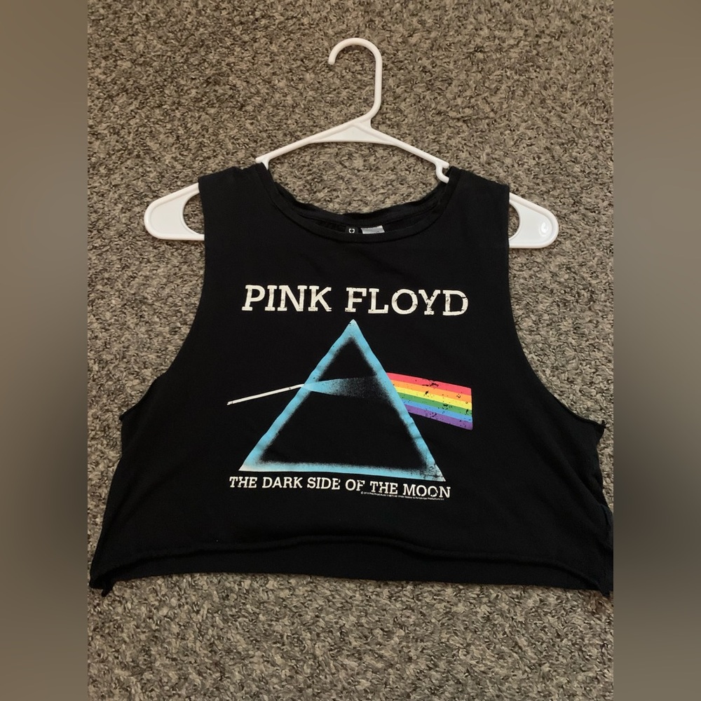 pink floyd crop top